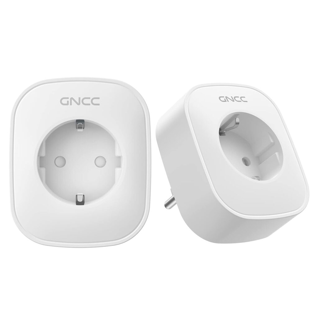 GNCC 2PCS Enchufe Inteligente Alexa 16A Enchufe WiFi