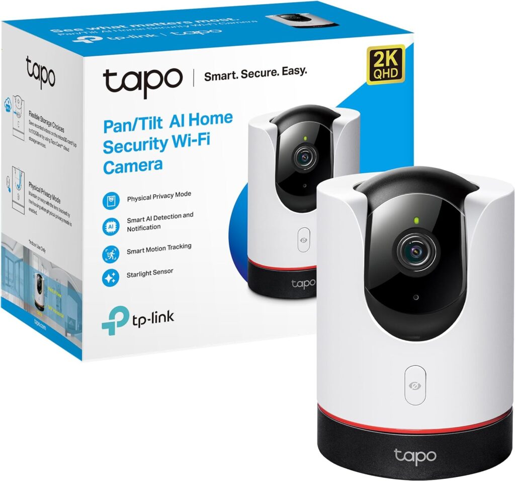 Tapo C225 - IA Cámara Vigilancia 360°, 2K QHD,Inteligente de IA